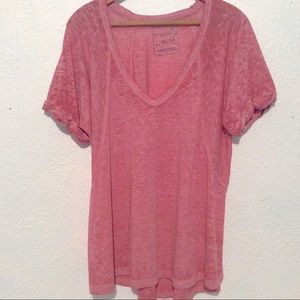 Free People rose pink loose fit top